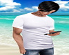 Guys Fitted White TShirt