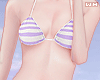 w. Striped Lilac Bikini