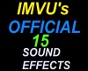 IMVU's 15 sound effects