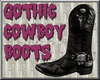 @ Gothic Cowboy Boots