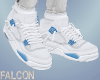 White & Blue Sneakers M
