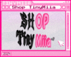 тм Shop TinyMiia Sign