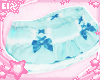 . blue bow skirt