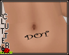 C~"Dot" belly tattoo