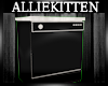 (AK)Black dishwasher