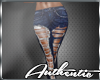Sexy Ripped Blue Jeans