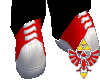 Red Emo Ranger Shoes