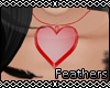 F Deriv Heart Necklace