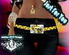 ~AVA~Belt Skull Gold