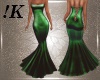 !K!Emerald Fishtail Gown