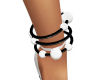 Black & White Anklet (L)