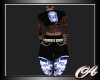 dj skull half top