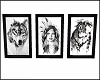 Wolf AN Women Art Frame