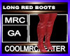 LONG RED BOOTS