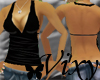 *V* String Halter-Black