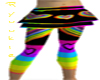 Rainbow skirt w leggings