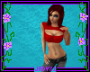 Mena Crop Top - red