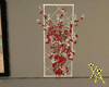 Chr Flowers trellis Red
