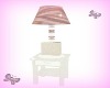 Pink Silk Bedside Lamp