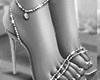 Diamante silver Heels
