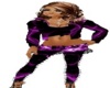 purple rave pants