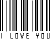 I love you Barcode