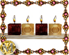 brown gold Candles Shelf