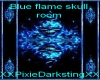 Blue flame skull room