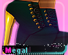 Gold Heel Boots Green