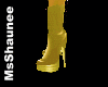Dark Gold Ankle Boots