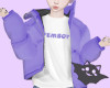 ☽ Femboy Puffer Purple