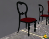 Chair Accent Blk Red