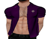 Open Shirt w/Star Purple