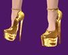 !   GOLD SHOES STILETTOS