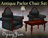 Antq ParlorChair Set Gry