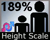 Height Scale 189% M