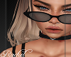 {R}Cat Eye Black Glasses