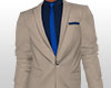 EM Tan Suit Blu Tie