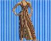 BROWN EVENING GOWN