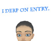 I derp on entry.