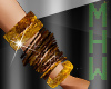 [mhw]brown/gold bracelet