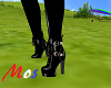 Helina Black Ankle Shoes