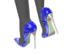 *Blue White Holo Heels