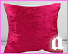 Hot pink velvet pillow