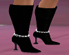 Black Boots Cool Anklets