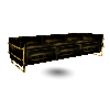 Black Lthr n Brass Couch