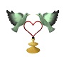 Rotating Heart and Doves