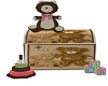 Teddy bear toy chest
