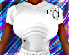 Scrub top +A white