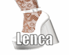 Julieta lace white heels